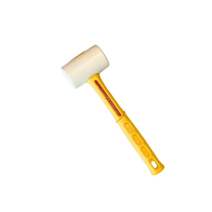 Bauteam rubber hamer 70 mm met witte kop