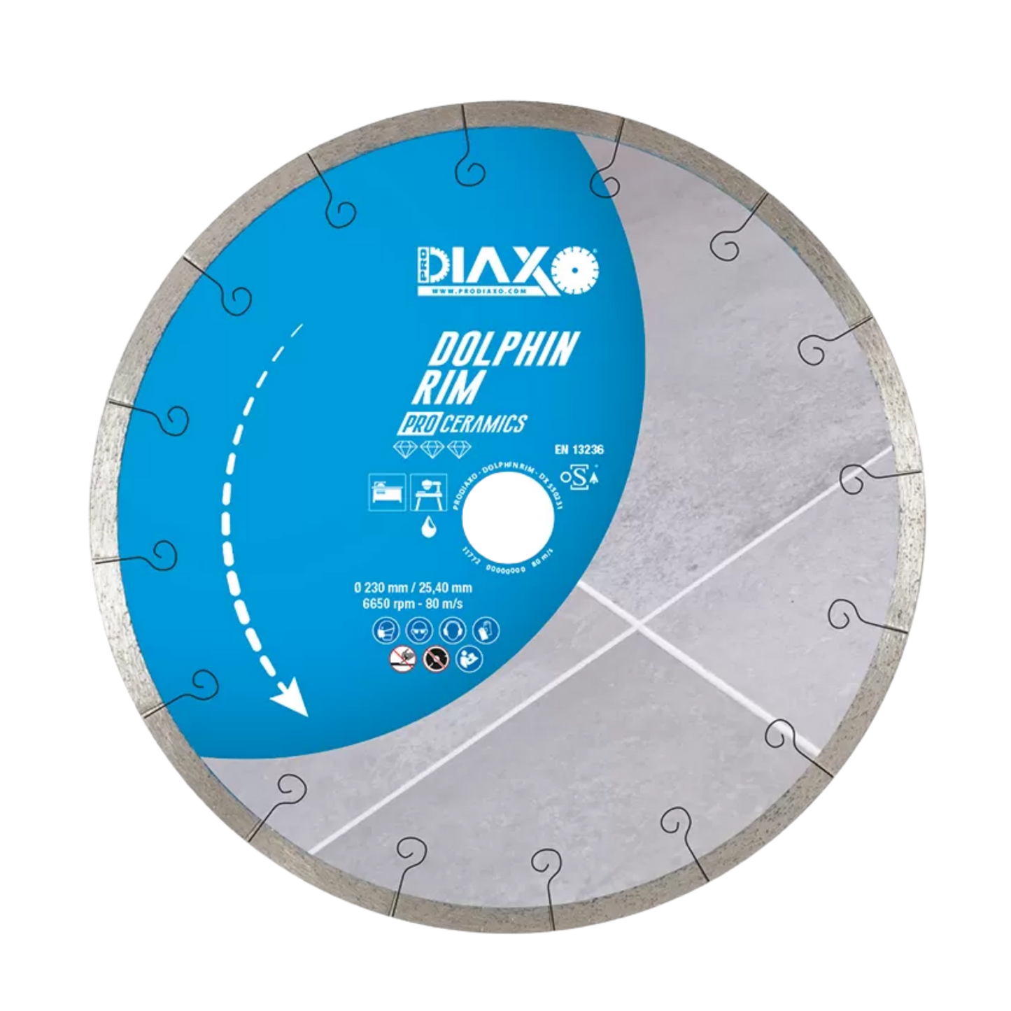 DIAXO | diamantzaagblad DOLPHIN RIM | Ø230 | asgat 25,4