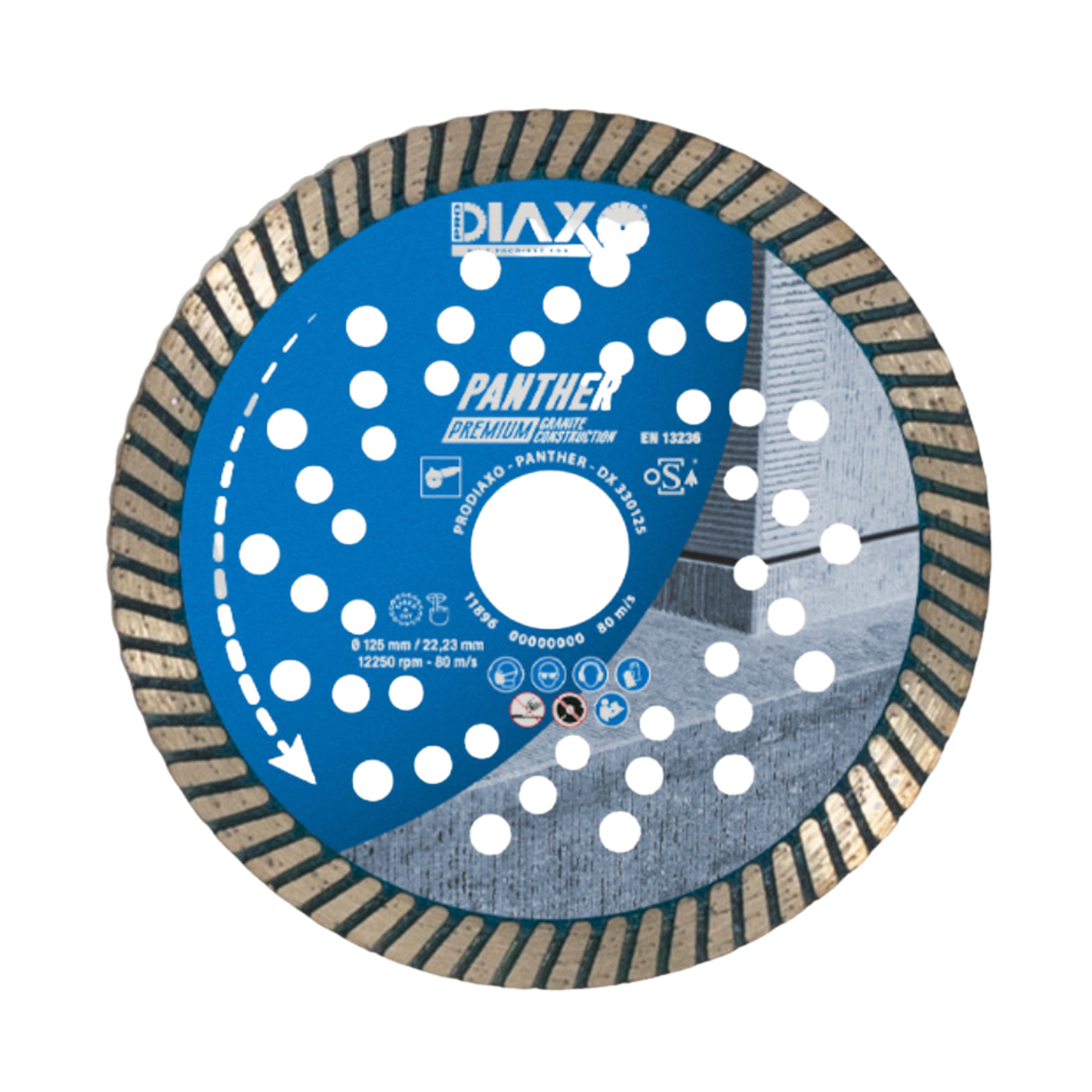 DIAXO | diamantzaagblad PANTHER | Ø125 | asgat 22,23