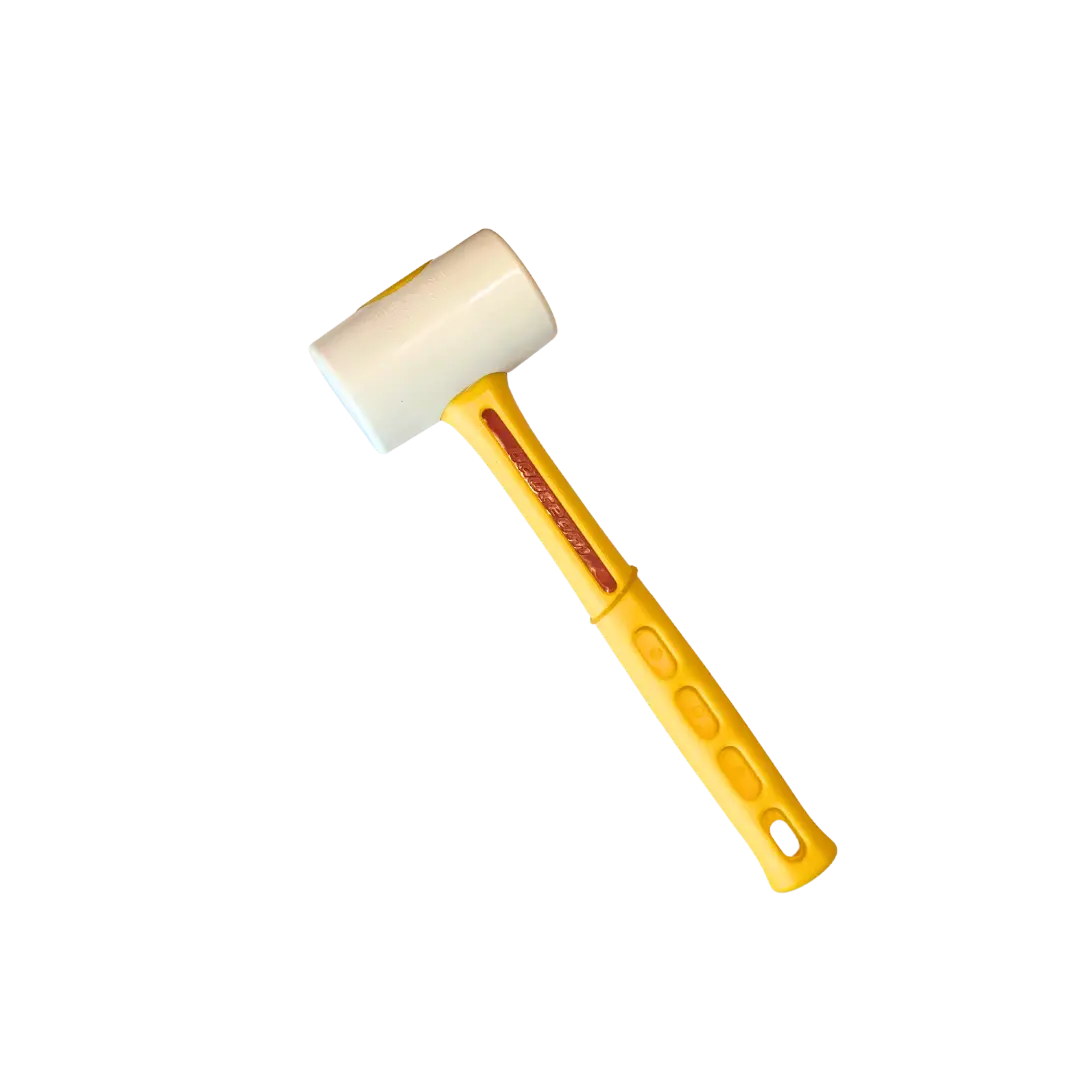 Rubber hamer 70mm wit - Nivello