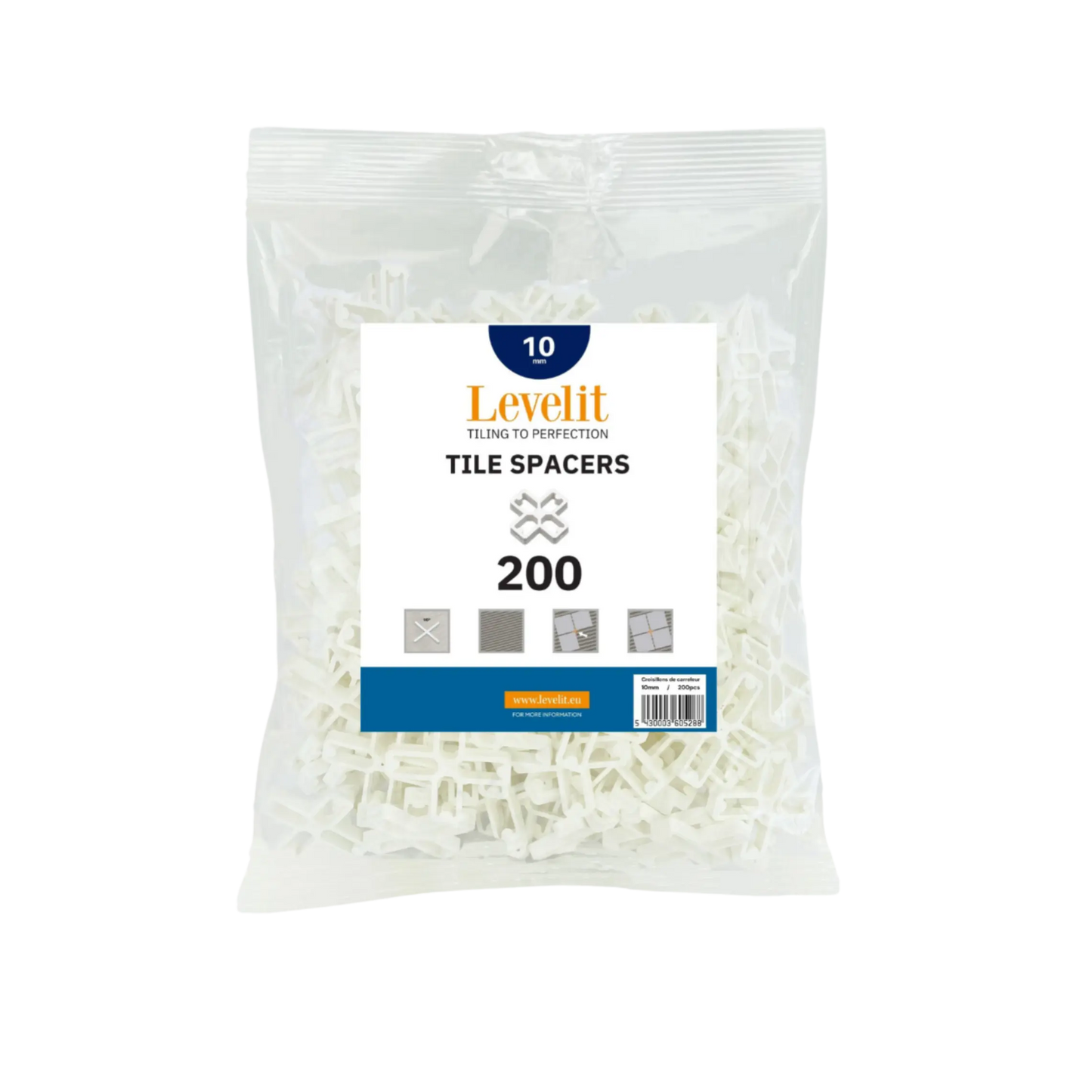 Voegkruisjes | 10mm | 200 stuks - Nivello