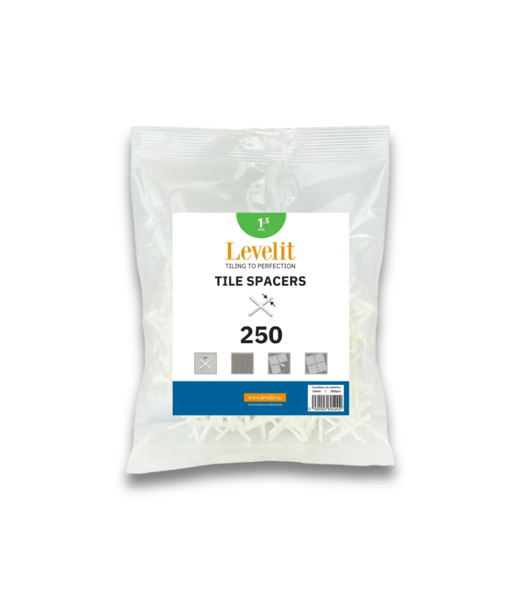 Voegkruisjes | 1,5mm | 250 stuks - Nivello