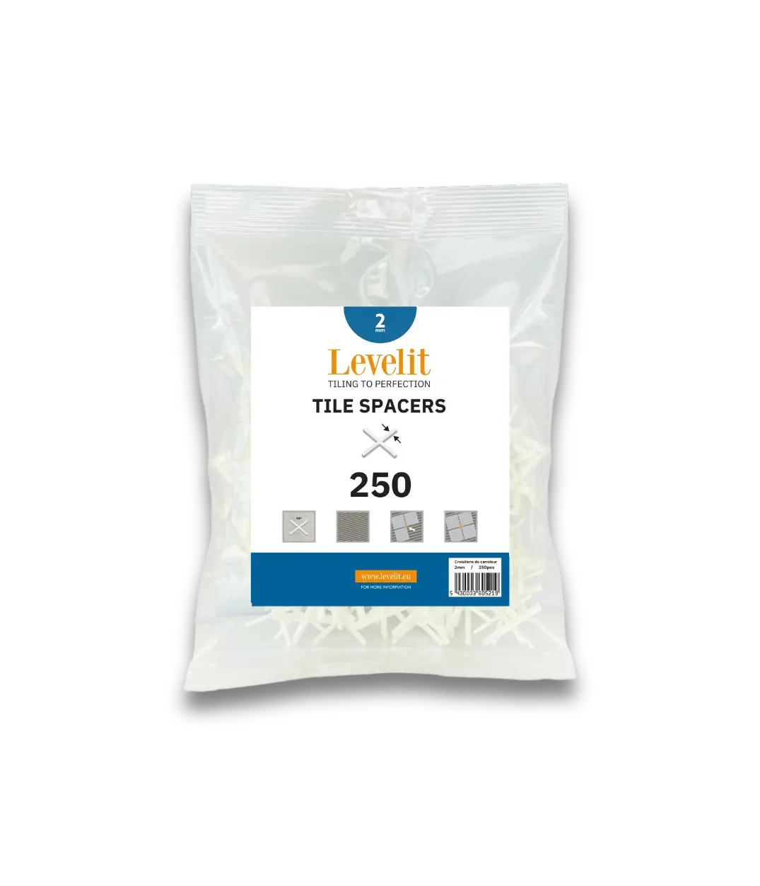Voegkruisjes | 2mm | 250 stuks - Nivello