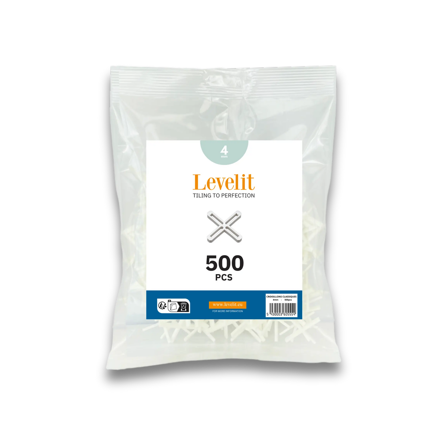 Voegkruisjes | 4mm | 500 stuks CROSS