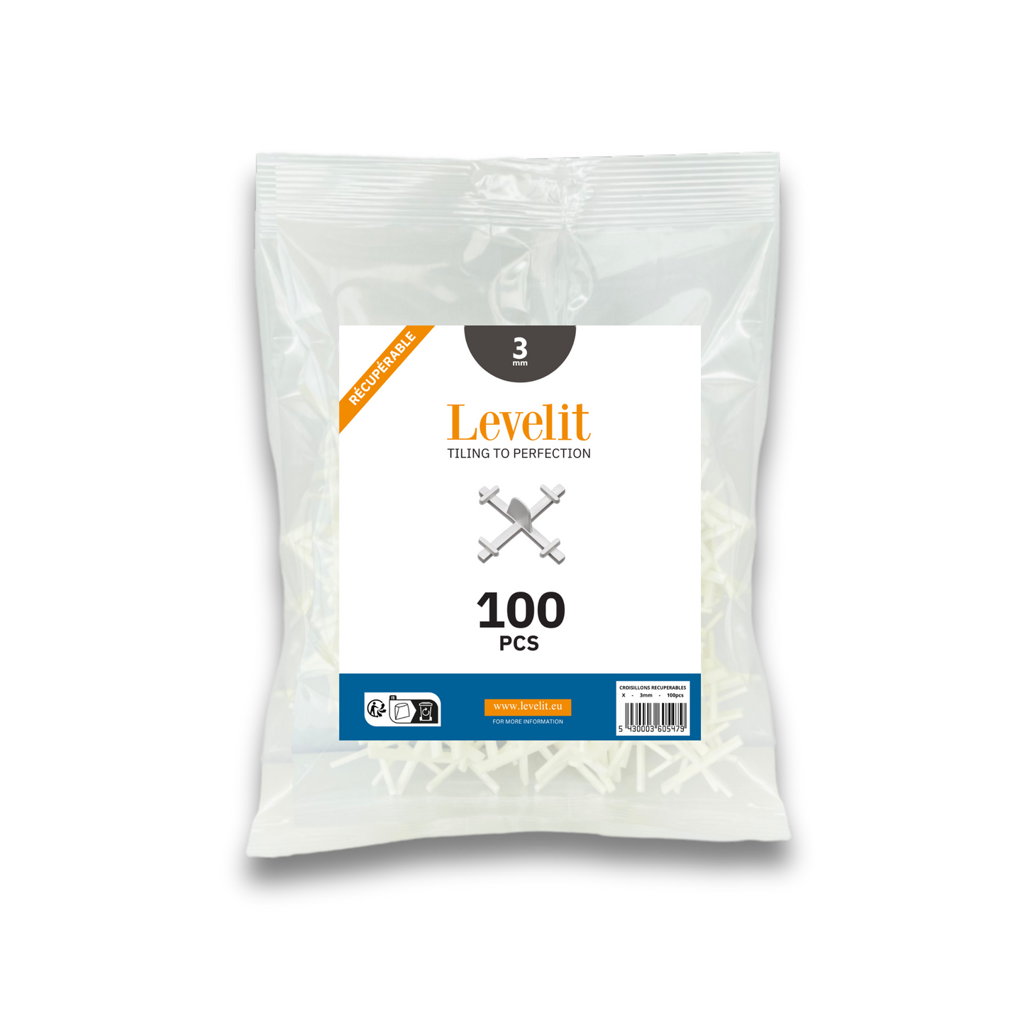 Croisillons récupérables | 3 mm | 100 pièces