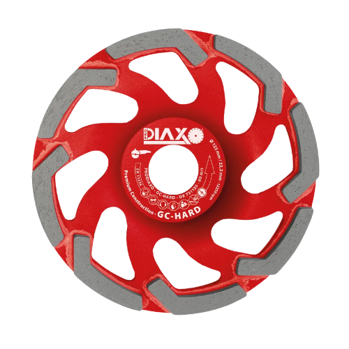 DIAXO diamantslijpkop GC-HARD Ø125 met asgat 22,23