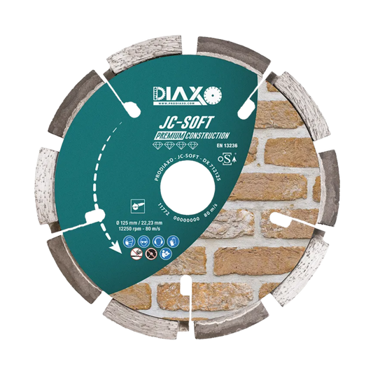 DIAXO | diamantvoegfrees JC-SOFT | Ø125 | asgat 22,23