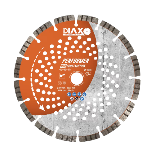 DIAXO diamantzaagblad PERFORMER Ø230 met asgat 22,23