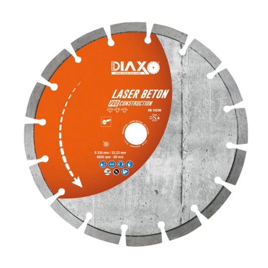 DIAXO | diamantzaagblad LASER BETON | Ø230 | asgat 22,23