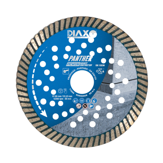 DIAXO | diamantzaagblad PANTHER | Ø125 | asgat 22,23