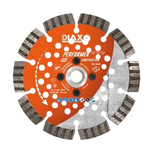 DIAXO | diamantzaagblad PERFORMER | Ø115 | asgat 22,23