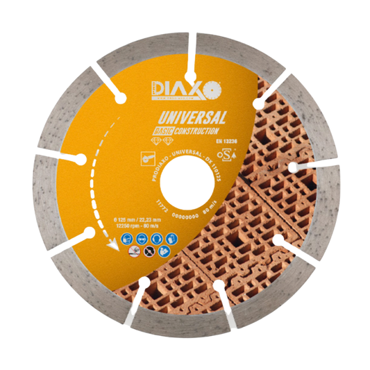 DIAXO | diamantzaagblad UNIVERSAL | Ø125 | asgat 22,23