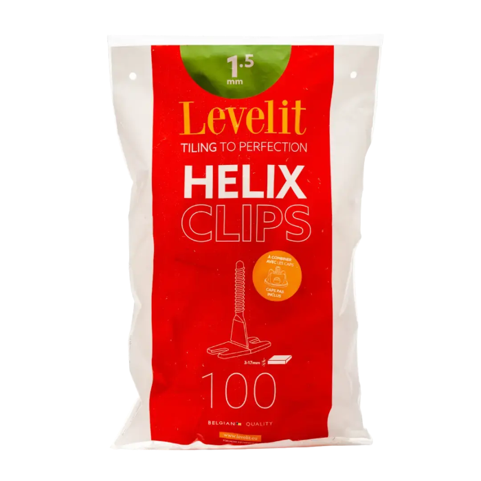 Helix Clips | 1,5 mm | 100 stuks – Nivello