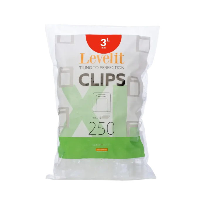 Levelit XL clips 3 mm (250 stuks)