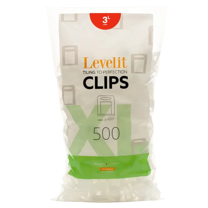 Levelit XL clips 3 mm (500 stuks)