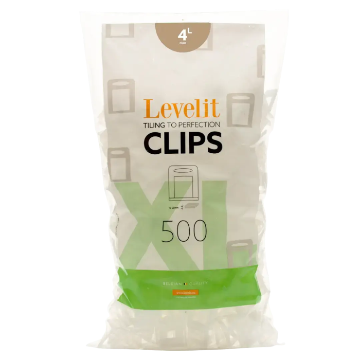 Levelit XL clips 4 mm (500 stuks)