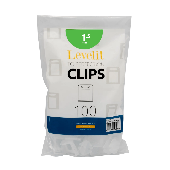 Levelit clips 1,5 mm (100 stuks)