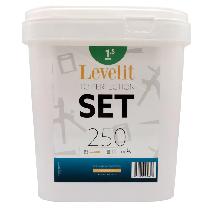Levelit Set | 1,5 mm | 250 stuks – Nivello