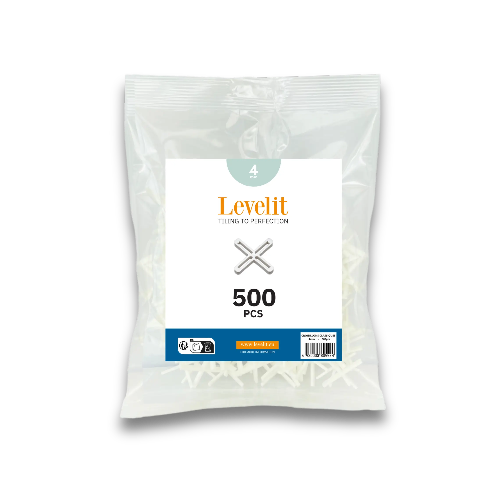 Levelit voegkruisjes 4 mm (500 stuks)