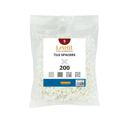 Levelit voegkruisjes 6 mm (200 stuks)