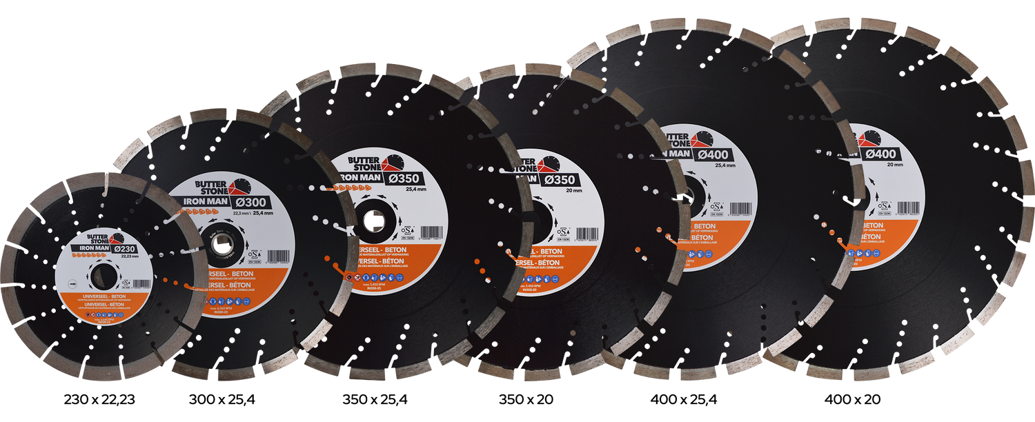 Overzicht van verschillende Butterstone schijven.